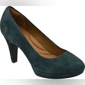 Clarks Indigo Wessex Wyvern Platform Pumps in Teal - New - size 7